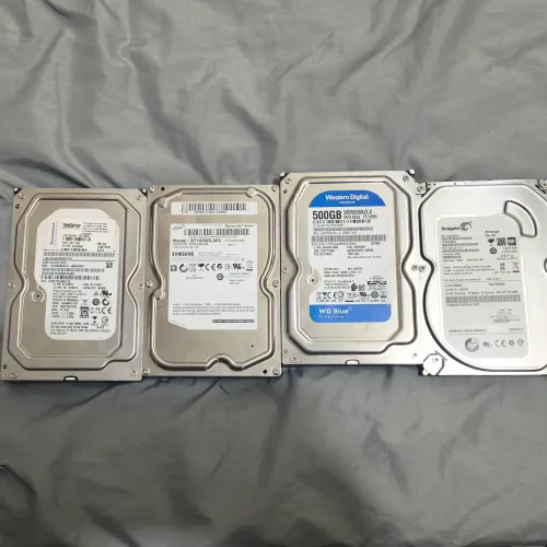 1 HD 1tb 3x hd 500 gb