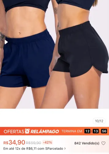 2 shorts tactel
