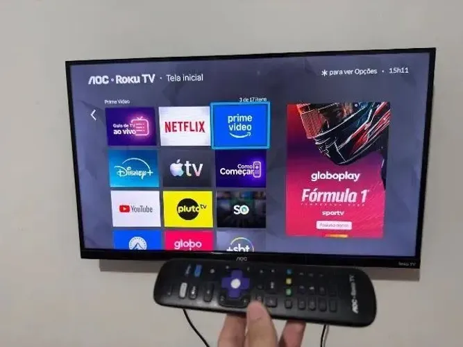 Smart TV AOC 39 polegadas impecável funcionando tudo perfeitamente em estado de nova
