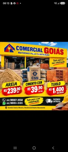 Tijolos,areia,cimento