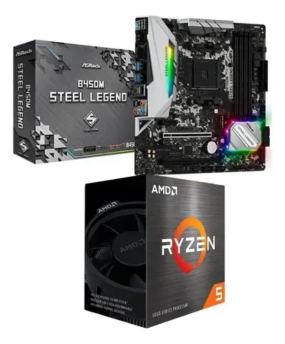 Kit upgrade Ryzen 5 5600 b450m steel legend