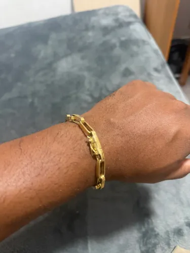 Pulseira ouro 18k oca de fábrica com 11G