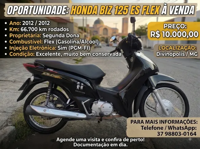 Vende-se Biz 125 ES Flex 2012