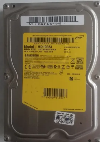 HD Samsung de 1 terá para desktop