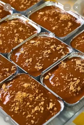 Bolo Paçoca com Doce de leite na Marmita