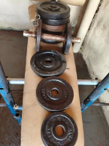 Aparelho de musculação,anilhas