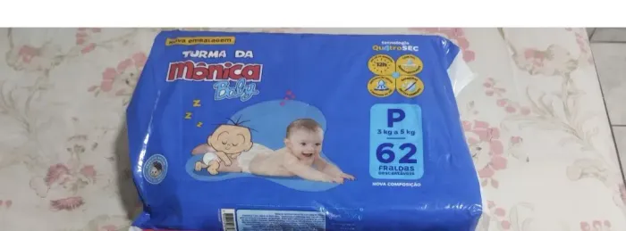 Fralda turma da Monica (pacote de fralda novo)