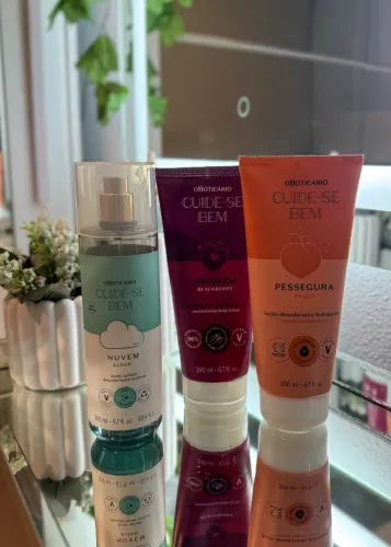 Kit cuide se bem o boticario hidratante e body splash