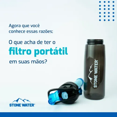 Garrafa com Filtro Integrado Stone Water - Curitiba Centro Pronta Entrega