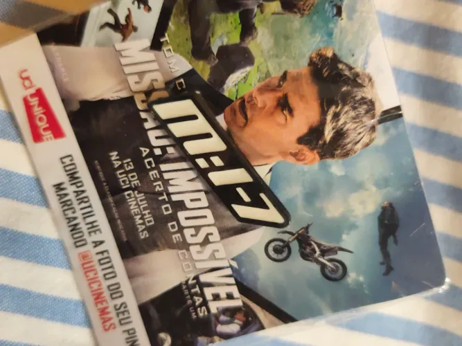 Pin Oficial filme Missão Impossível 7 - UCI
