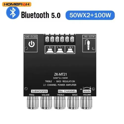 Amplificador 2.1 ZK-MT21 200W Bluetooth *Entrego Aceito Cartão