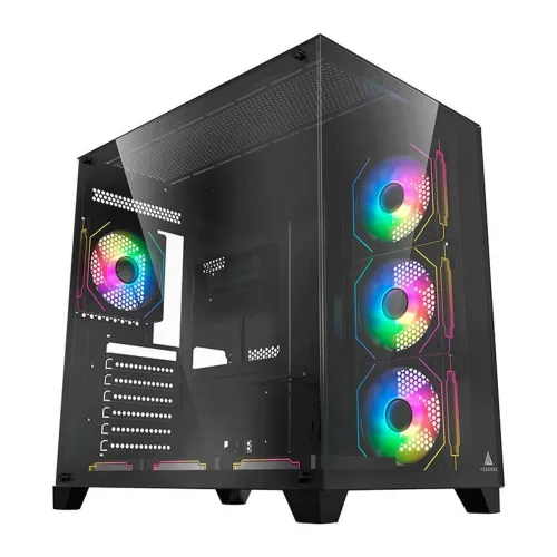 Gabinete gamer NOVO + 5 FANS ARGB CONTROLADORA