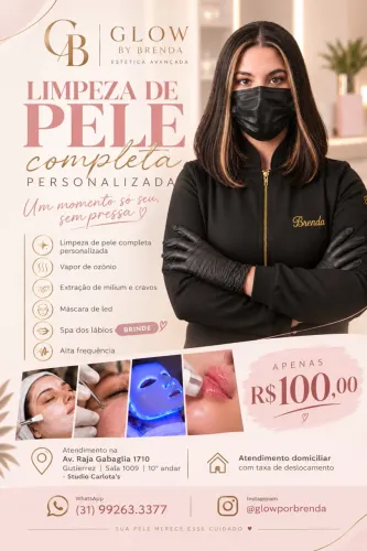Limpeza de pele completa e personalizada 