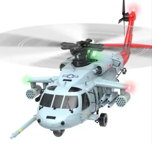 Helicóptero Rádio Controle- Black Hawk - Guarda Costeira Americana