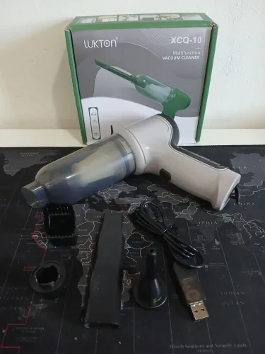Mini aspirador de pó portátil recarregável com soprador / MEGA PROMOÇÃO