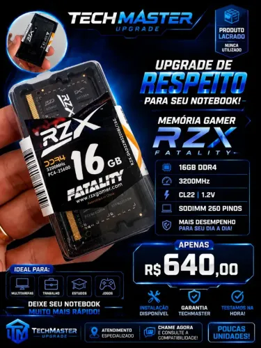 Memória ddr4 16gb 3200mhz