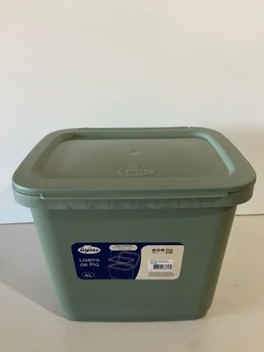 Lixeira de Pia 4 Litros Giplás - Compacta, Funcional e Ideal para sua Cozinha!