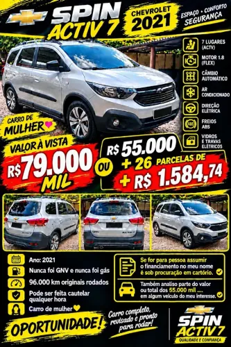 Chevrolet Spin Activ7 1.8 8V Econo.flex 5P Aut. 2021