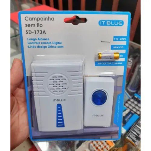 Campainha Sem Fio It-Blue