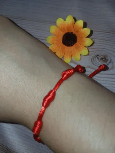 Pulseira 7 Nós vermelha