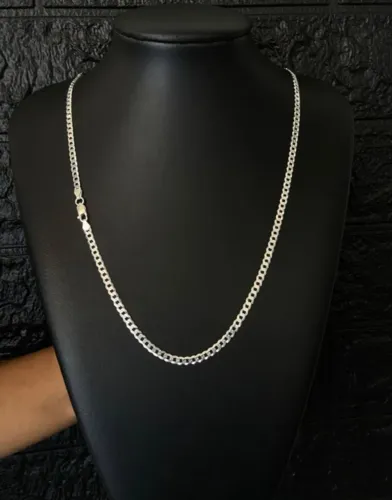 Prata925 Escama De Peixe 4,2mm 70cm
