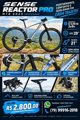 Bike Sense Reactor Pro 2025 XL - extremamente nova