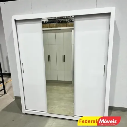Guarda Roupa Casal c/ Espelho 3P 4G VÁRIAS CORES