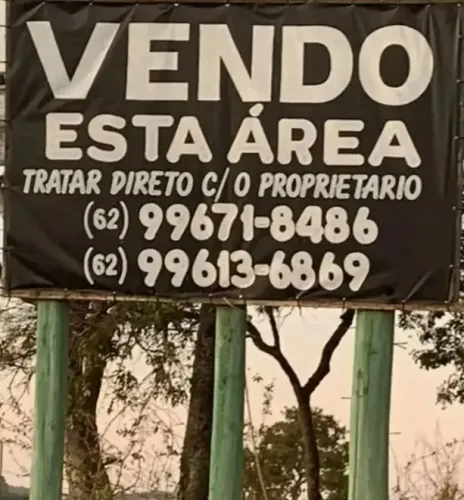 Vendo área acesso a Br 060 zona rural Guapó Goiás