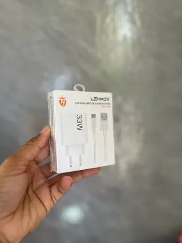 Carregador tipo C 33w Lehmox - ENTREGA A DOMICÍLIO