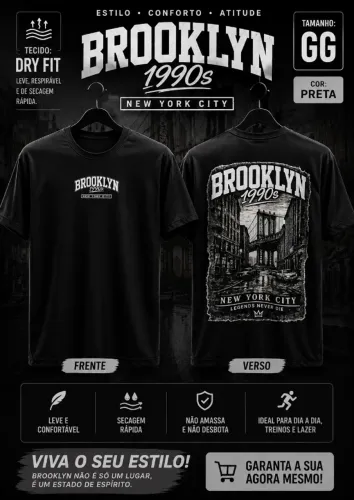 CAMISETA BROOKLYN - DRY FIT