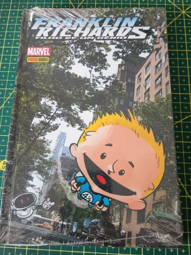 Quadrinhos, Franklin Richards filho de um gênio, capa dura, no lacre original, novo