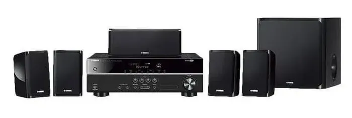 Home Theater Yamaha Completo: Receiver HTR-271 + Subwoofer + 5 Caixas