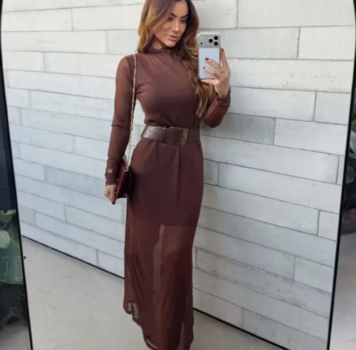 Vestido tule novo
