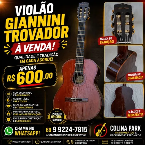 Violão Giannini Trovador