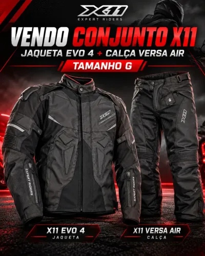 BAIXOU VENDO CONJUNTO X11 - JAQUETA EVO 4 + CALÇA VERSA AIR