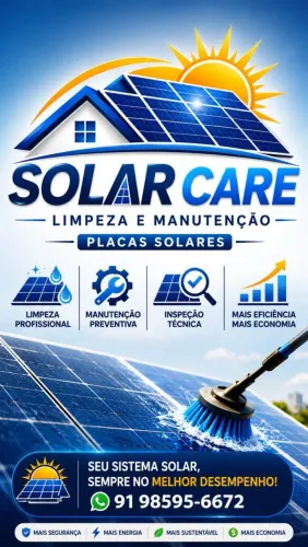 Limpeza e manutenção placa solar