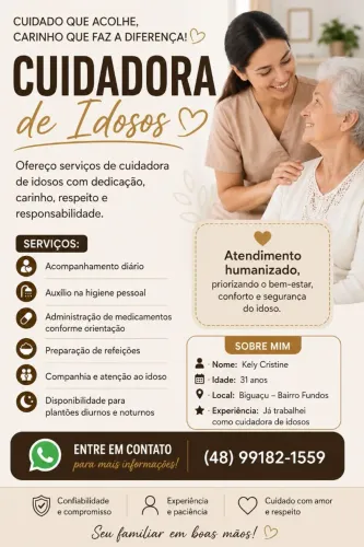 CUIDADORA DE IDOSOS 