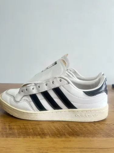 Tênis Adidas Originals Supercourt Branco/Preto - Couro - Tam 40