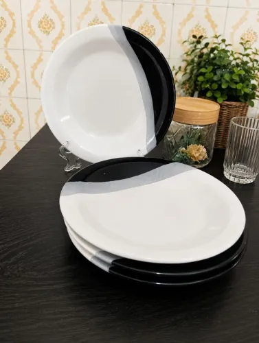 Conjunto de pratos de cerâmica 12 peças