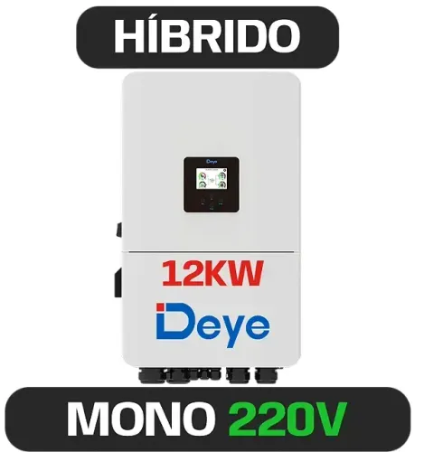 INVERSOR DEYE MONO HIBRIDO 12K 220V 2MPPT