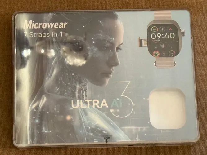 Smartwatch Ultra 3 Al Android 4G LTE Câmera 2MP Giratória Tela AMOLED 2.06"