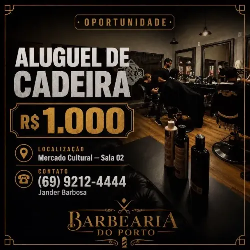 ALUGUEL DE CADEIRA/BARBEARIA