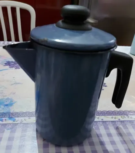 Leiteira Esmaltada estilo Ágata usada
