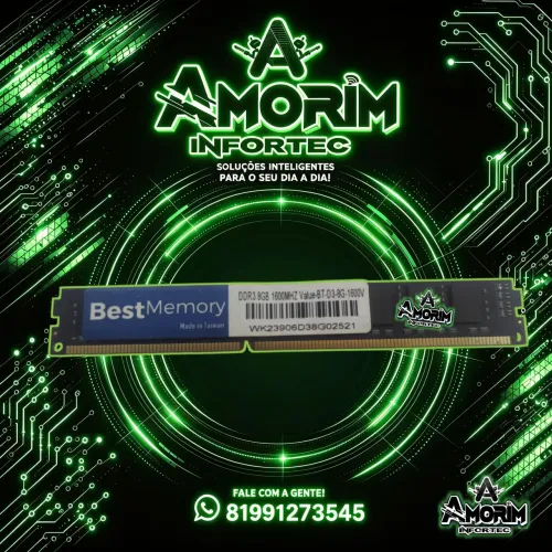 MEMÓRIA 8GB DDR3 1600MHz (BEST).