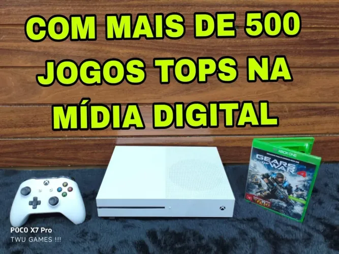 Xbox one s + 400 jogos tops 