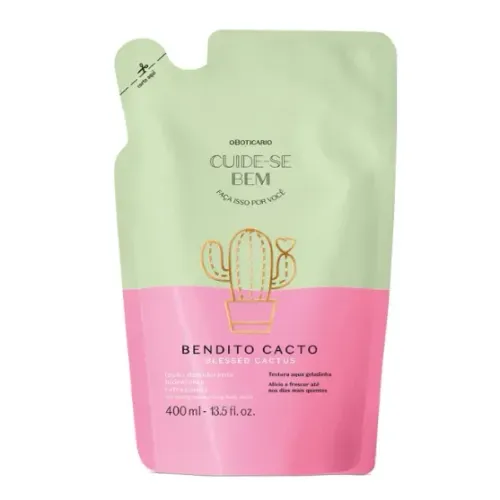 Refil Hidratante Bendito Cacto 400ml, Cuide-se Bem.