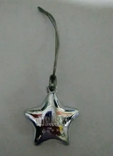 Chaveiro Pingente Estrela Prateada Melissa