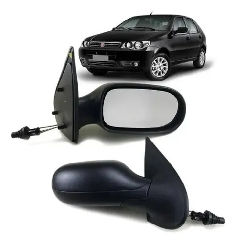 Par Retrovisor Fiat Palio Essence 2011 à 2017 - Preto - Ficosa