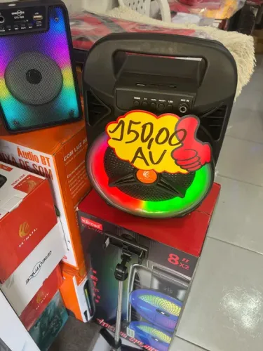 SOM BLUETOOTH PORTÁTIL PROMOÇÃO COM MICROFONE 