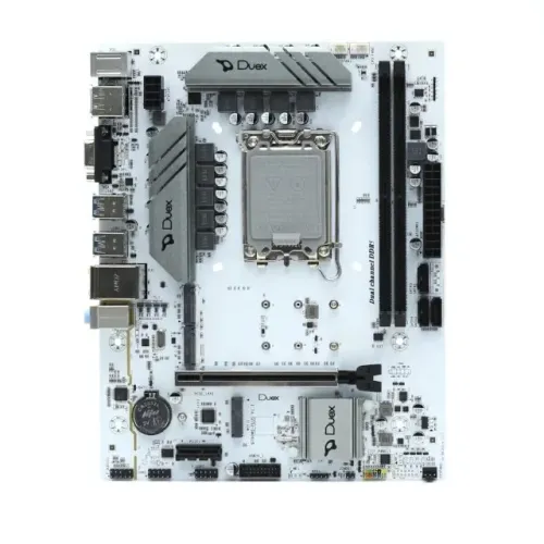 Placa Mãe LGA1700 B760ZG DDR5 c/ M.2 12ª/13ª Geração White Duex - 1 Ano de Garantia